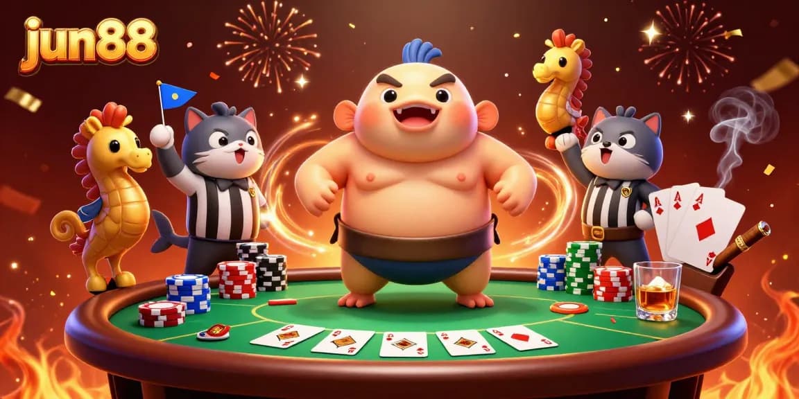 Experience vibrant gaming excitement at jun88 with lively characters and dynamic casino elements.