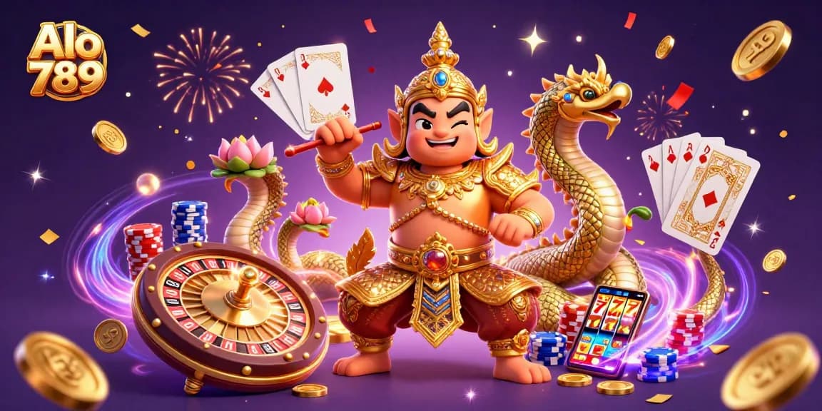 Experience thrilling gameplay with Alo 789 featuring dynamic casino elements and vibrant characters.