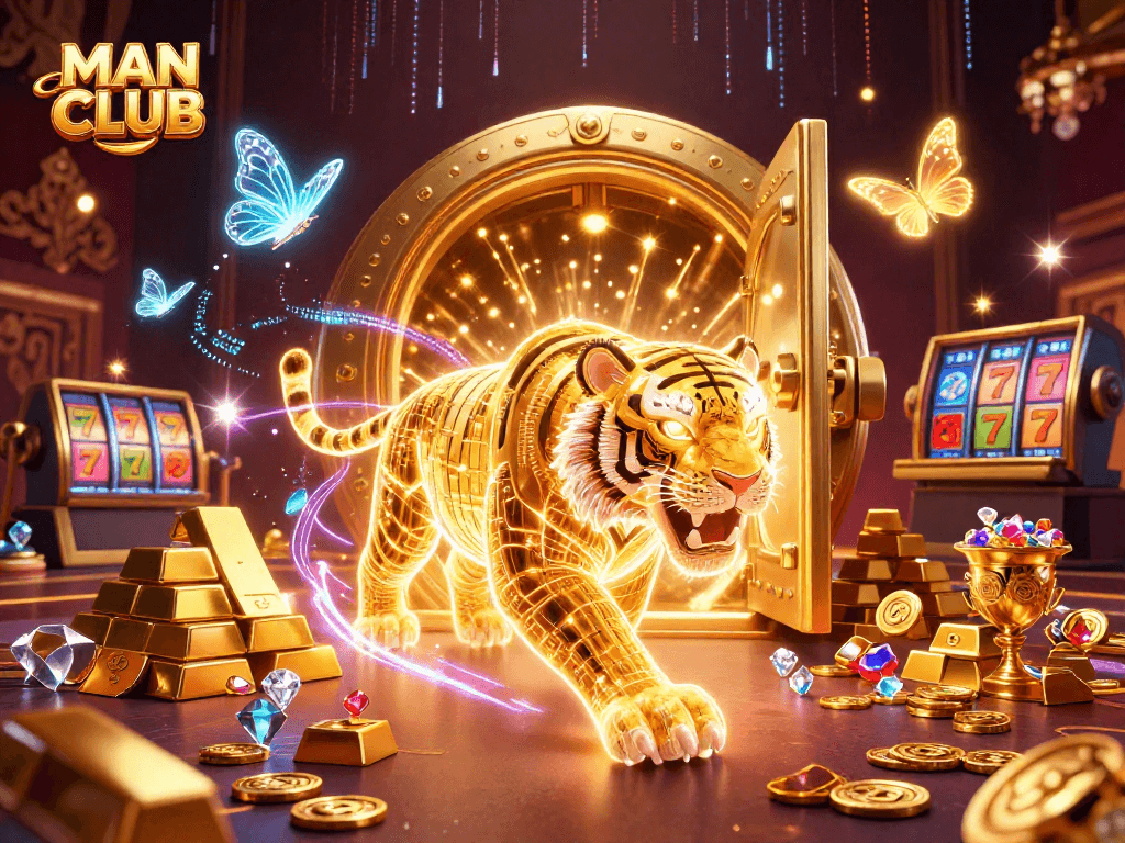 Experience the thrill of MAN CLUB in a vibrant digital casino landscape filled with treasures.