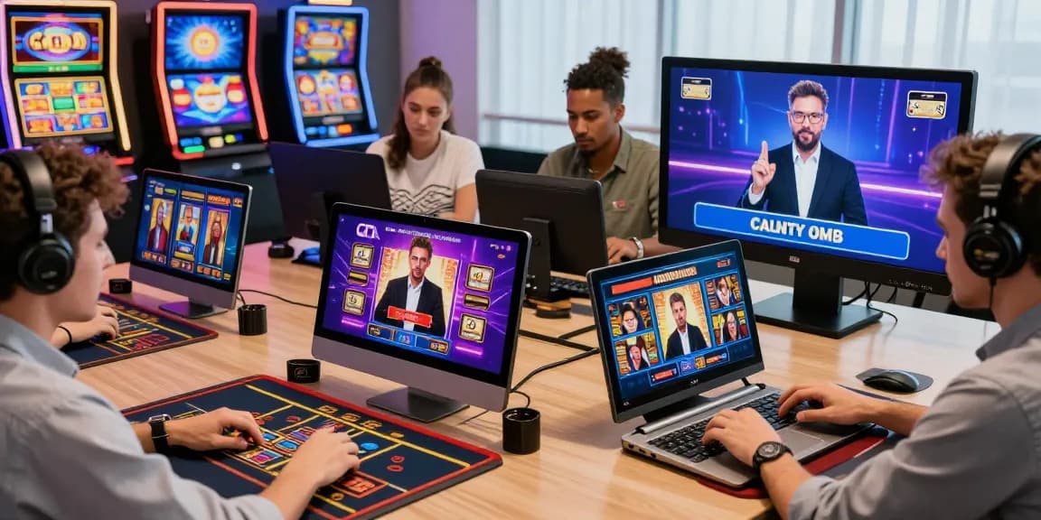 Exciting online gaming environment showcasing credit card casinos uk with players engaging in various casino games.