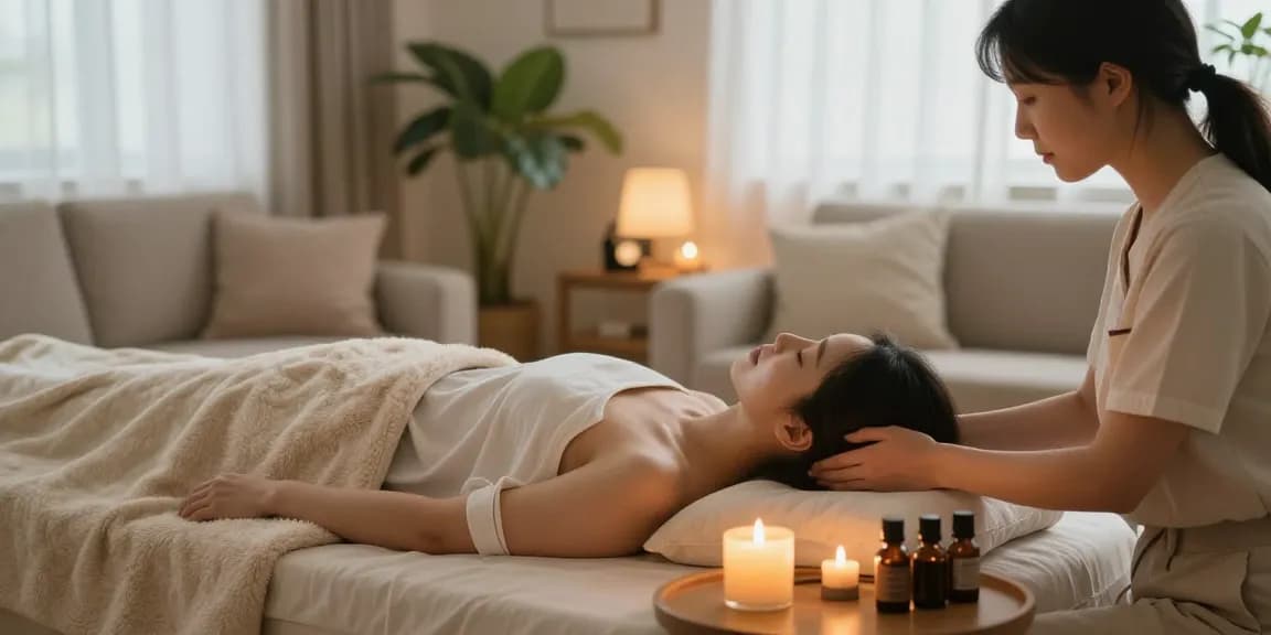 남양주출장마사지 service in a calming home environment with professional therapist and soothing decor.