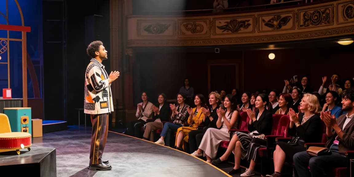 Audience engaged in a modern theatre performance, showcasing rokok88's vibrant cultural expression.