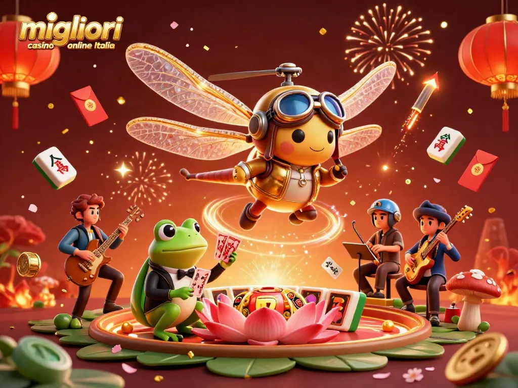 Migliori casino online Italia: Vivi l'emozione di un casinò con un draghetto pilota e un croupier ribbitante.