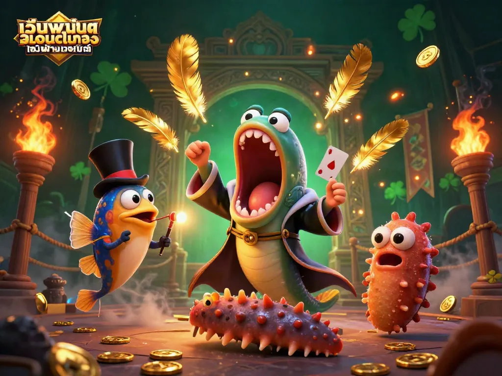 การแสดงเวทมนตร์จากเว็บพนันออนไลน์ ตรง ไม่ผ่านเอเย่นต์ โดยสัตว์ทะเลแฟนตาซีในบรรยากาศคาสิโน