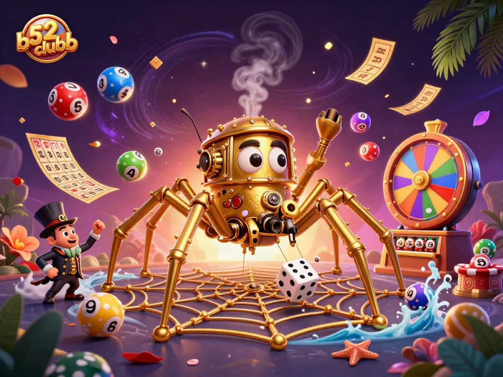 Engage in thrilling experiences with b52clubb featured in a captivating gambling illustration.