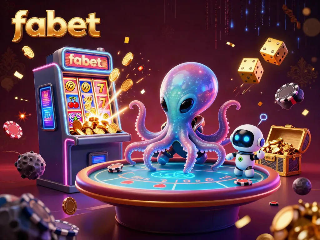 Engage in exciting casino gameplay with fabet's vibrant aliens and slot machines.