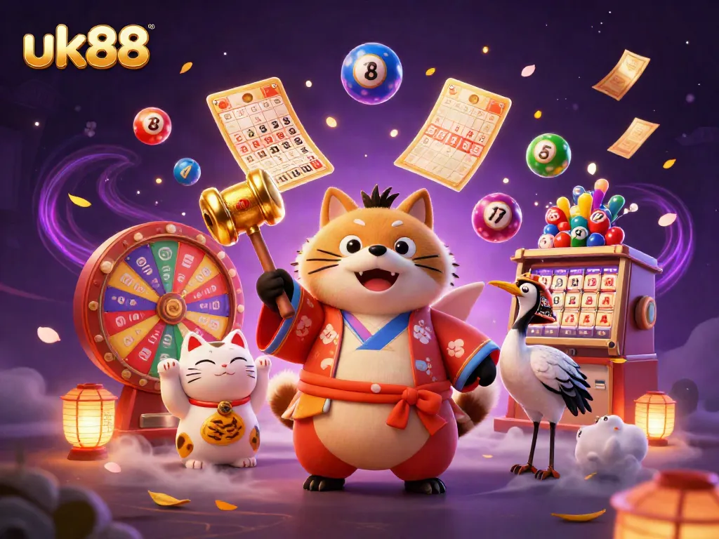 Enjoy exciting casino games at uk88 featuring vibrant characters and dynamic elements!
