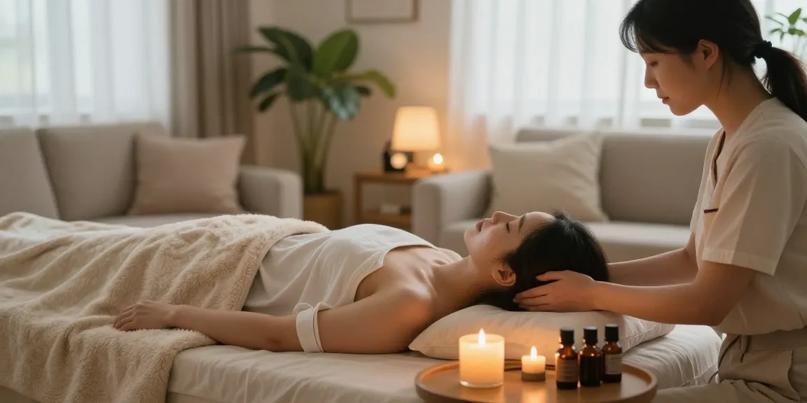남양주출장마사지 service in a calming home environment with professional therapist and soothing decor.