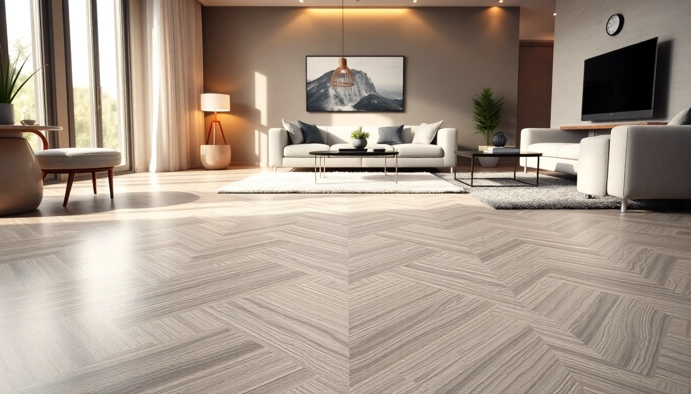 Showcasing elegant lvp floors in a refined modern living room.
