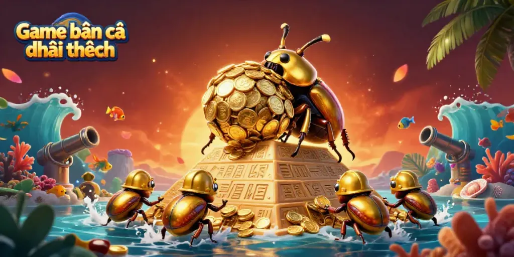 Experience thrilling gameplay in Game bắn cá đổi thưởng with vibrant ocean elements and rich details.