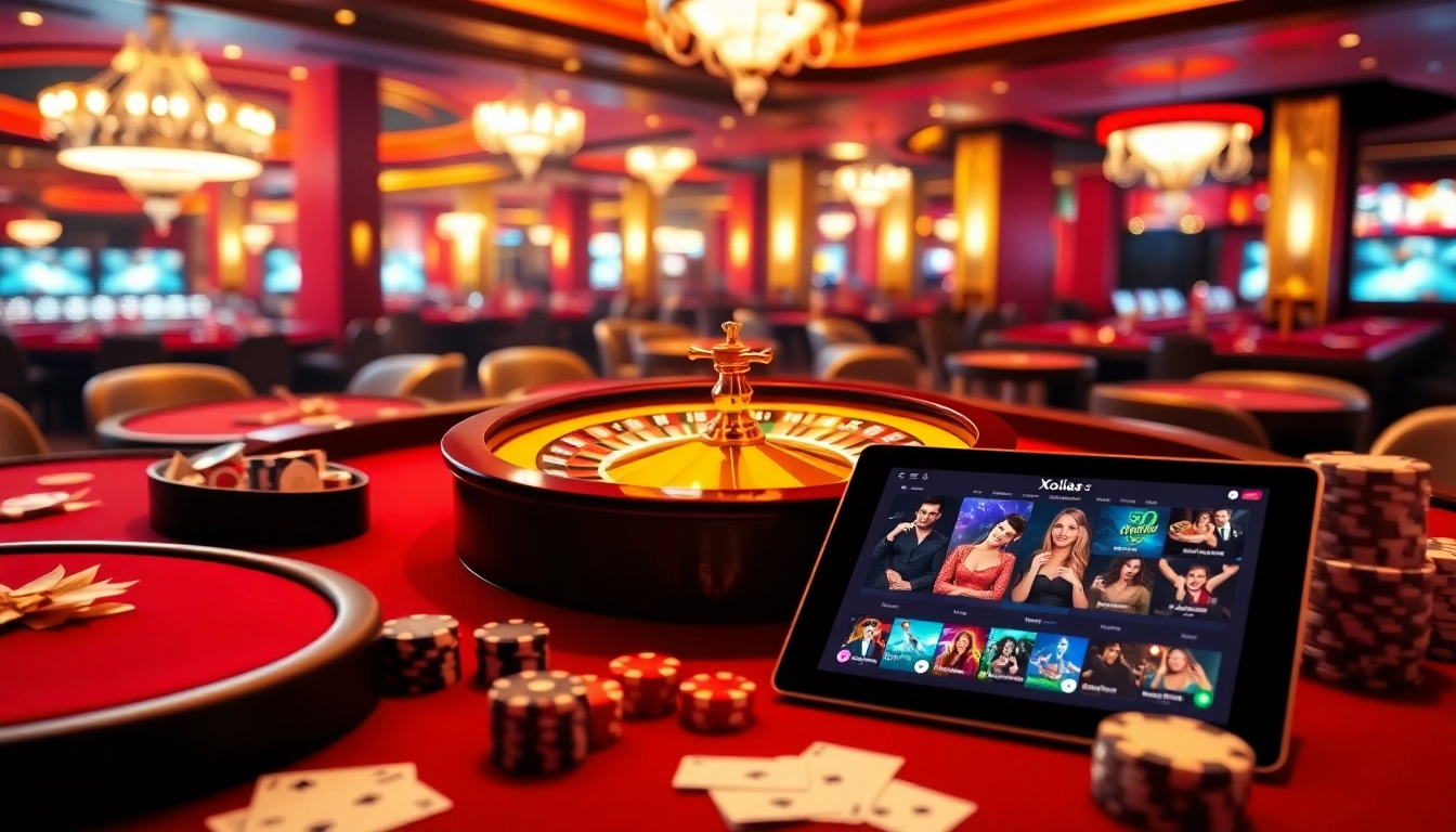 Xoilac tv enhances the excitement of gambling with vibrant casino elements like roulette wheels and poker chips.