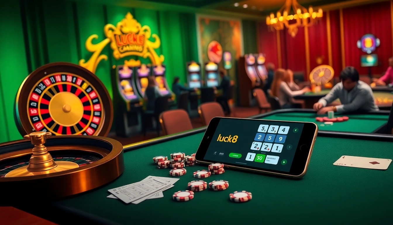 Engage with luck8's exciting online casino games and high-stakes betting experiences.