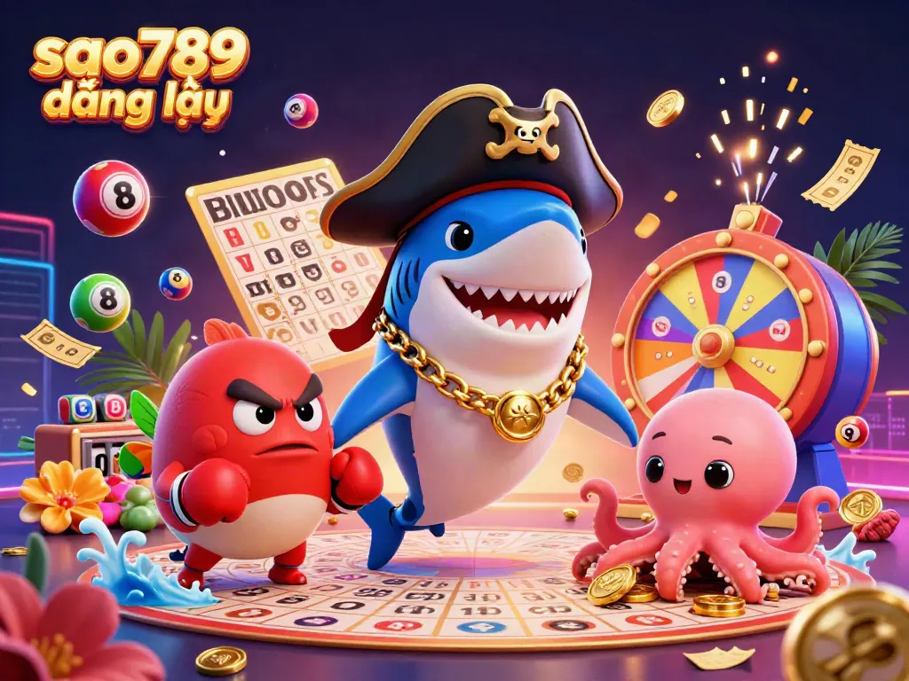 Engage with vibrant lottery fun at sao789 đăng nhập, featuring animated characters and winning elements.