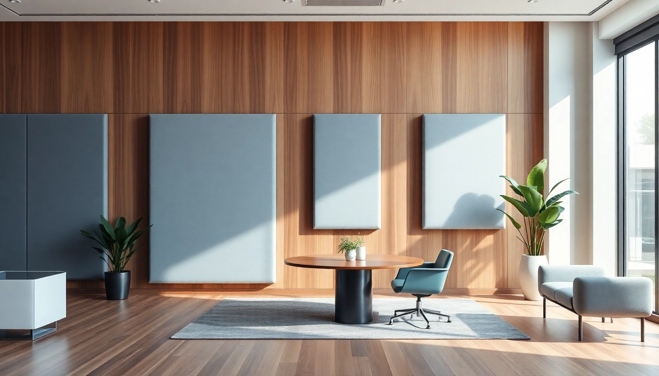 Enhance sound quality with acoustic panels in a professional office setting.