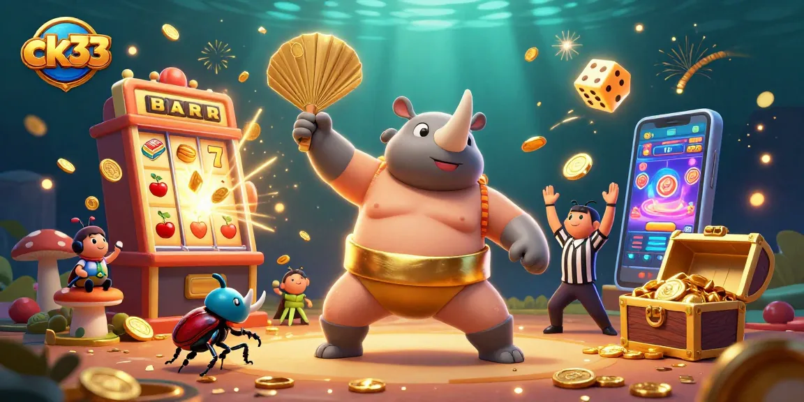 Experience thrilling gameplay with ck33 showcasing a colorful jackpot explosion and vibrant casino elements.