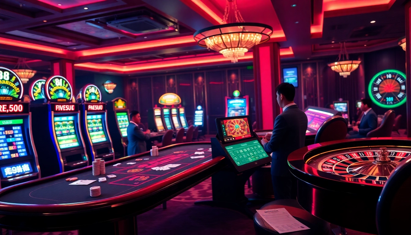 Experience the excitement of 68 game bài with vibrant casino visuals and engaging gameplay elements.