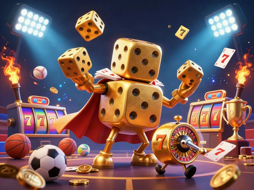 Experience an immersive scene of slots online featuring animated characters, slot reels, and dynamic effects in a vibrant casino atmosphere.
