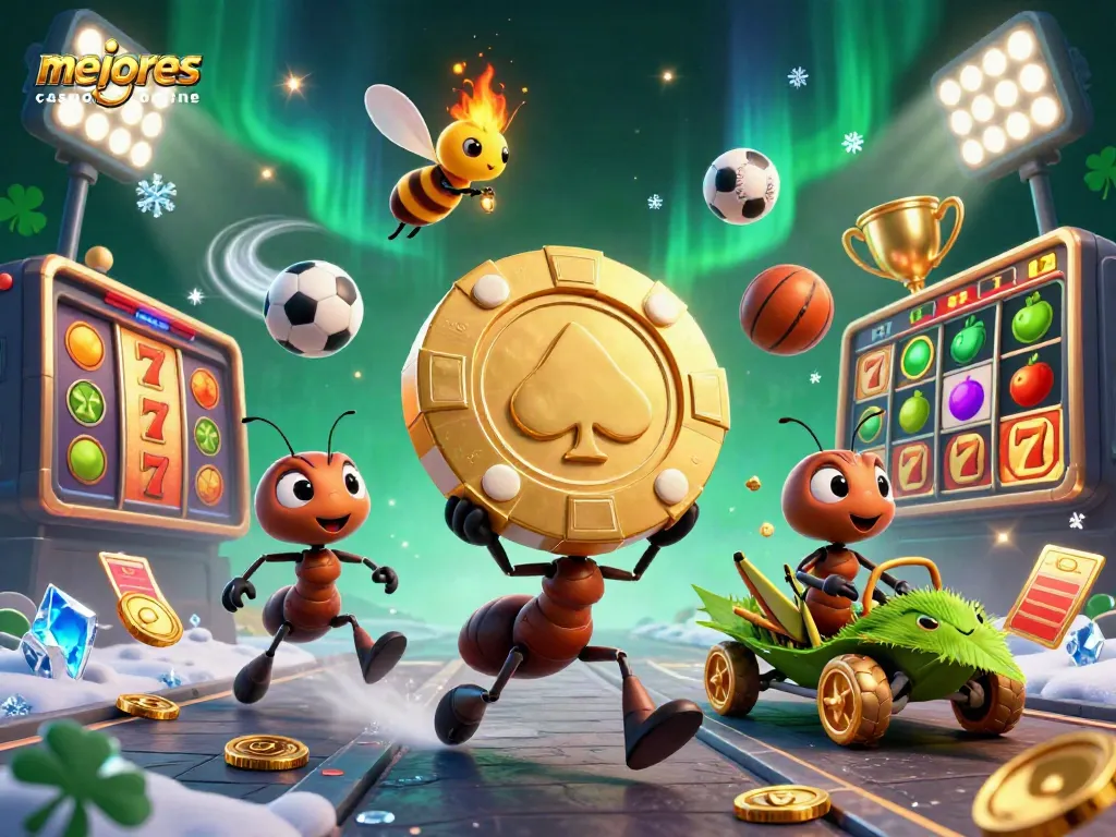Juega en los mejores casinos online con la emoción de un atraco de hormigas y grandes premios.