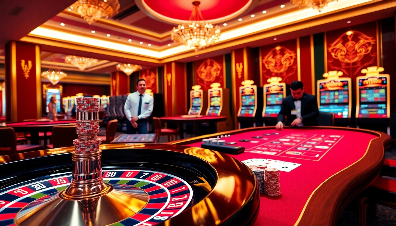 Experience thrilling gameplay at Nhà cái U888 with poker chips and a roulette wheel.