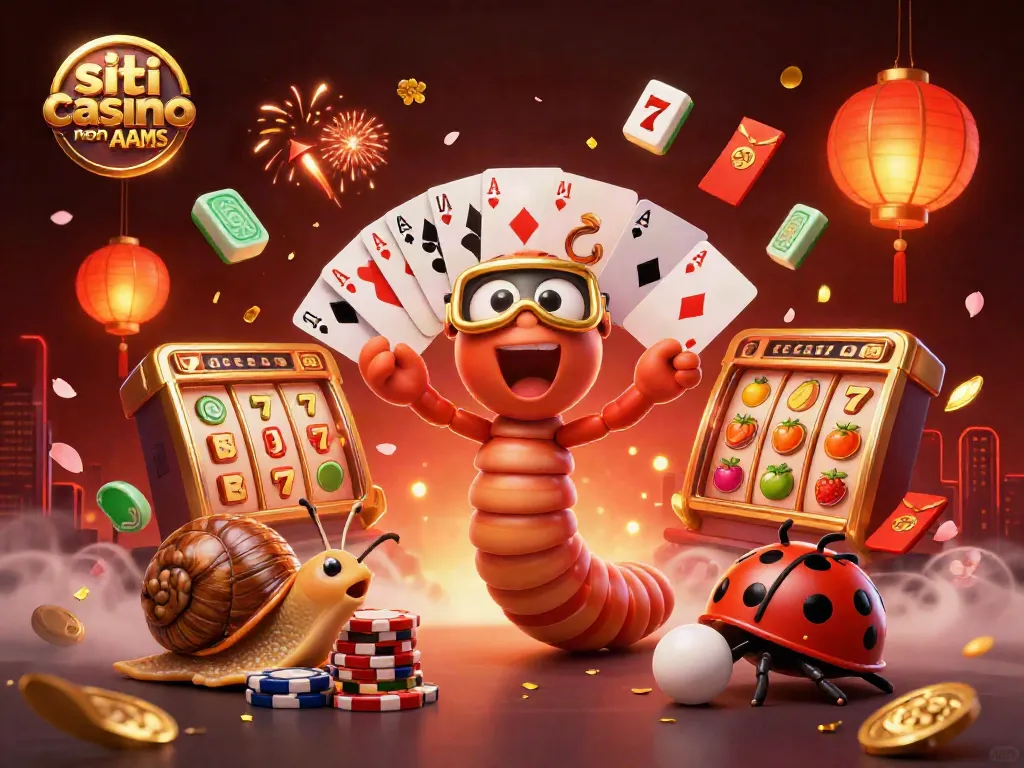 Scopri i vivi colori dell'illustrazione 3D che celebra i siti casino non AAMS con elementi di gioco emozionanti.