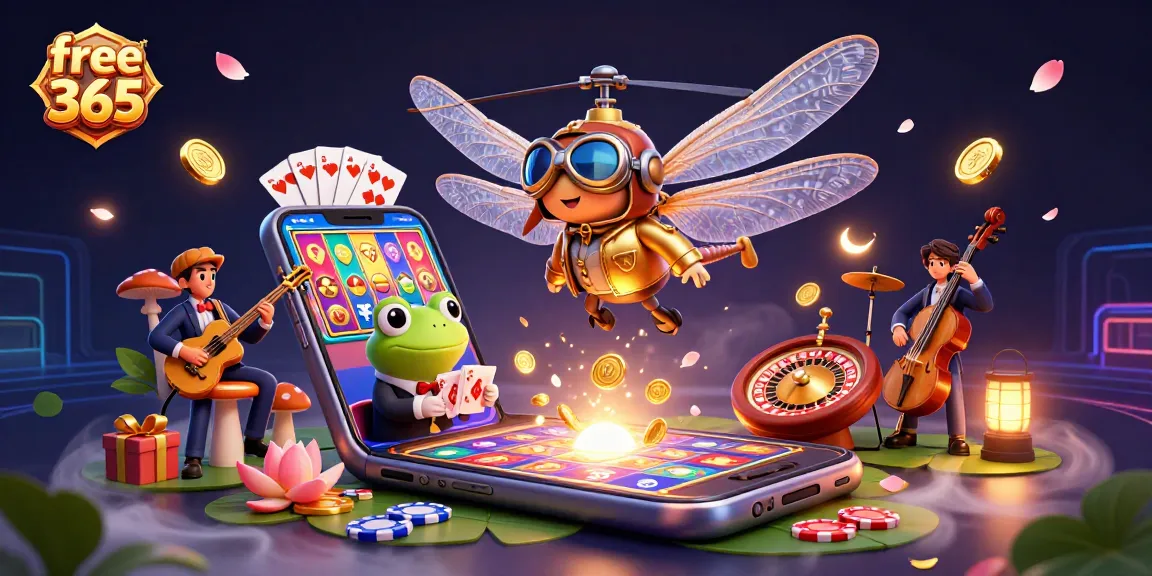 Experience free credit 365 through exciting casino gameplay with unique characters and vibrant 3D visuals.