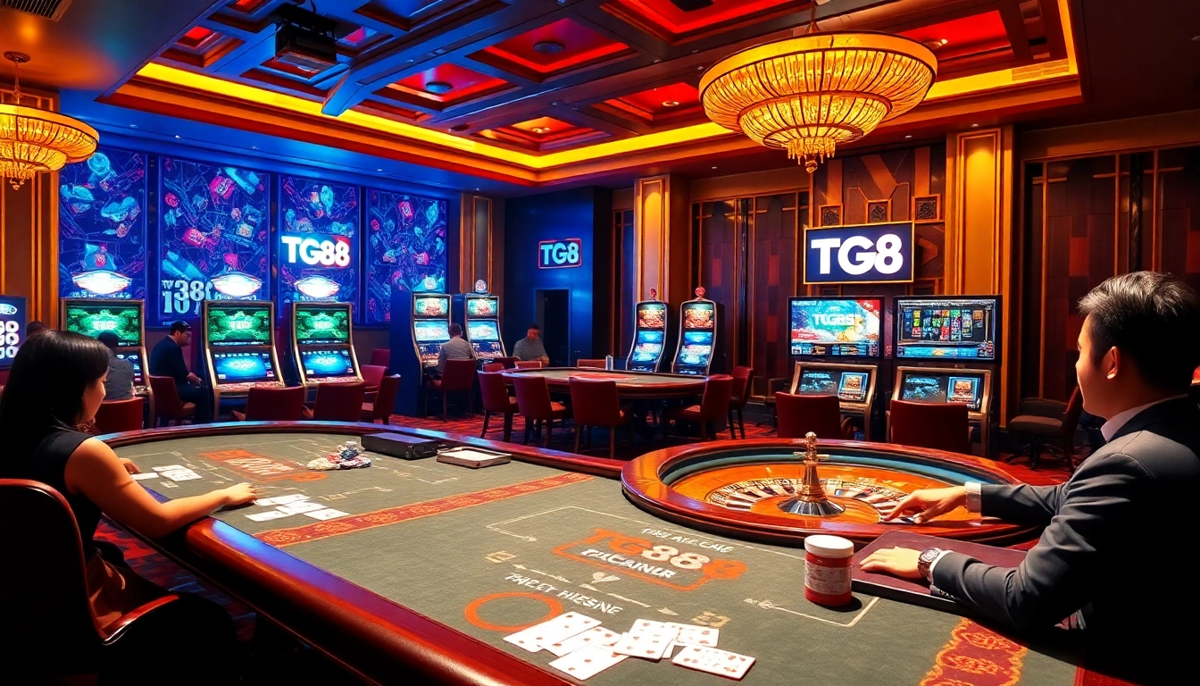 Experience the excitement of professional gambling at trang chỉ tg88 with thrilling games and elegant casino décor.