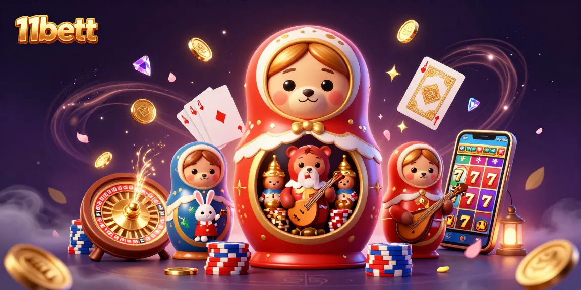 Experience the thrill of 11bett with vibrant casino characters and exciting game elements.