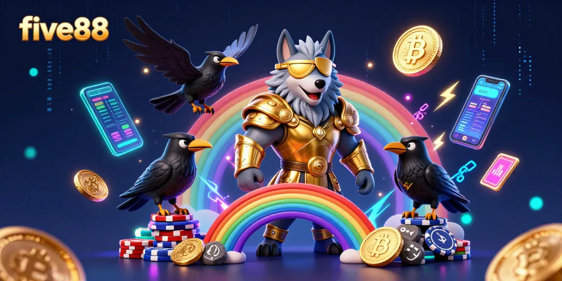 Engage with five88's vibrant gaming world featuring Norse mythic characters in a dazzling casino.