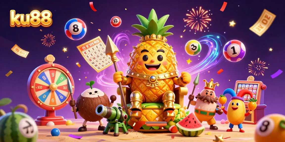 ku88 engages players with vibrant casino excitement featuring the golden pineapple king and dynamic lottery elements