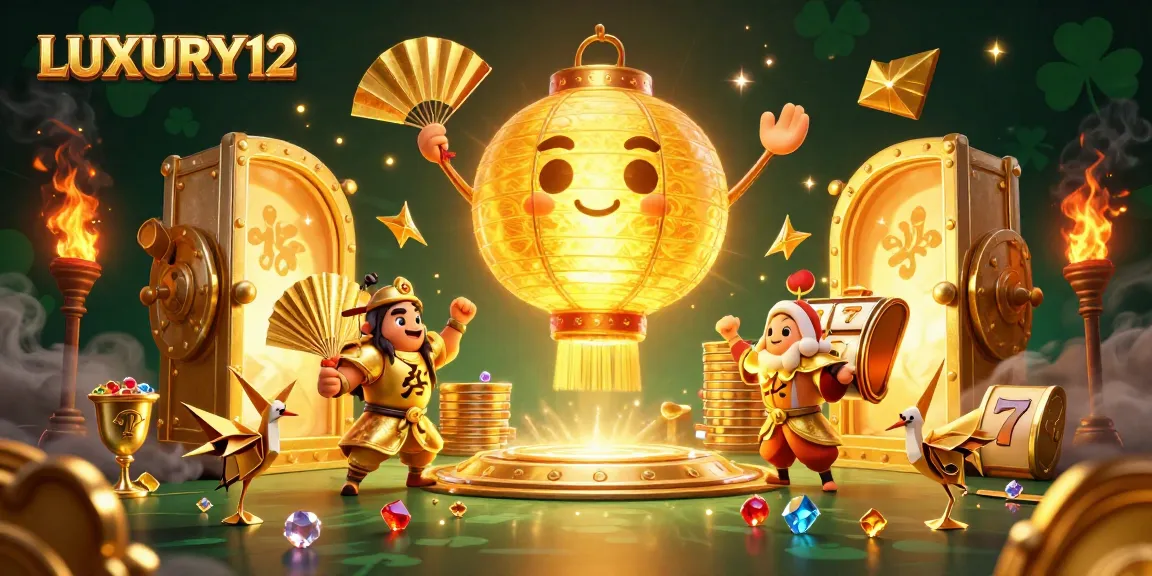 Permainan slot online LUXURY12 dengan lampion dan karakter menarik, menciptakan pengalaman menang di kasino digital.