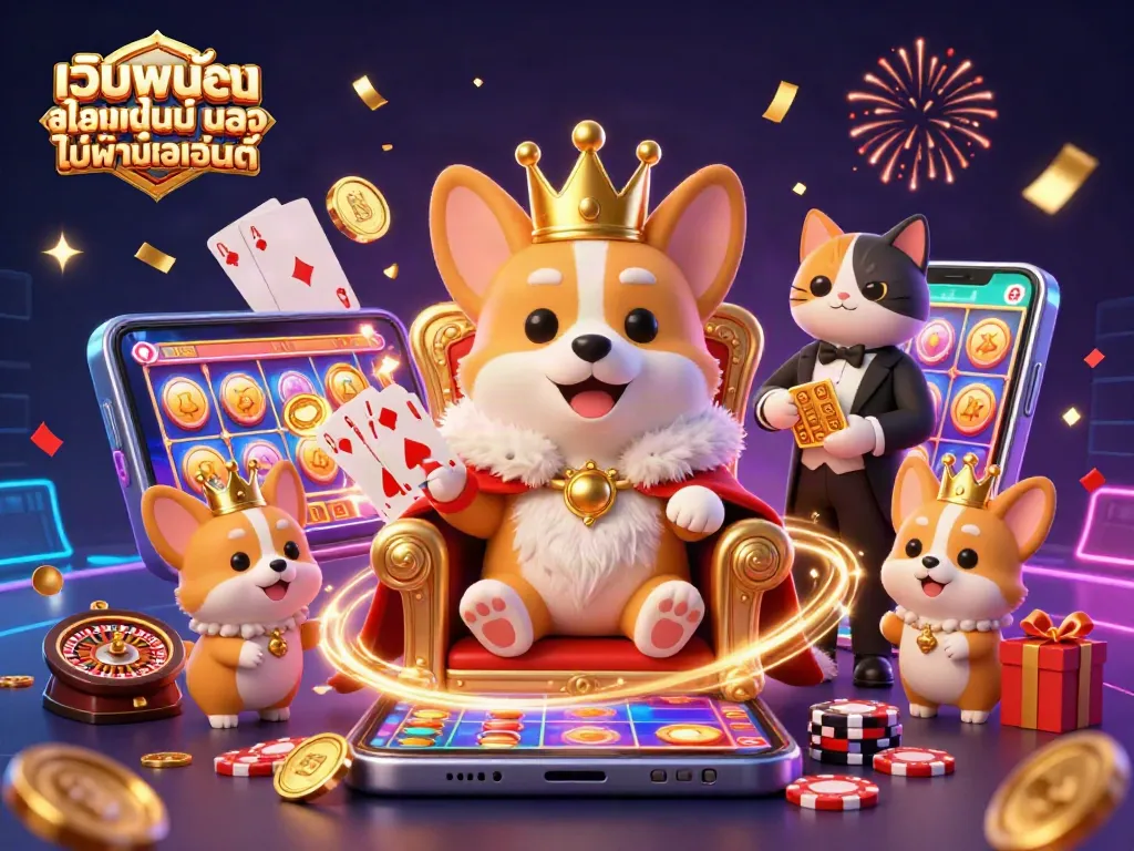 เว็บพนันออนไลน์ ตรง ไม่ผ่านเอเย่นต์ เล่นเกมสล็อตกับสุนัขราชวงศ์ในบรรยากาศคาสิโนสุดหรู