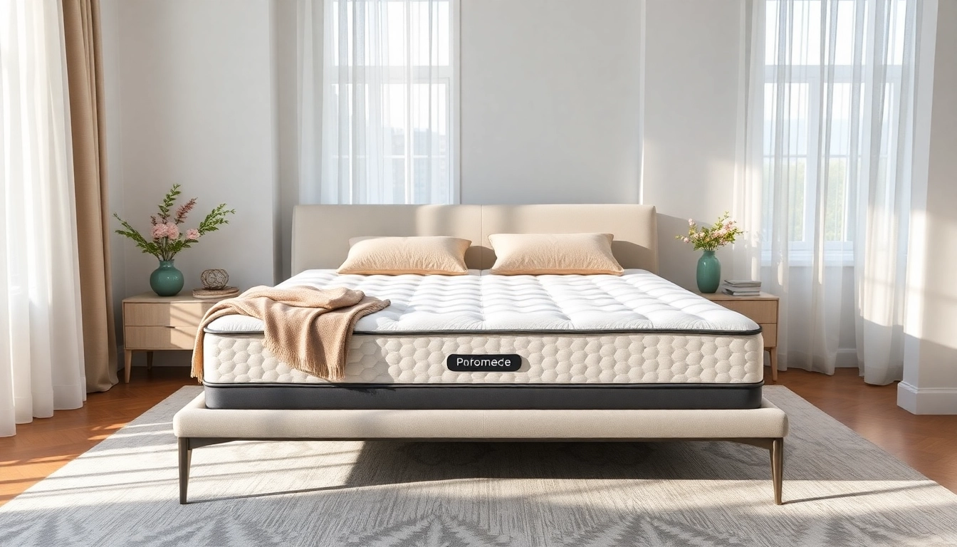 Enhance your sleep experience with a luxurious queen size mattress in a bright bedroom setting.