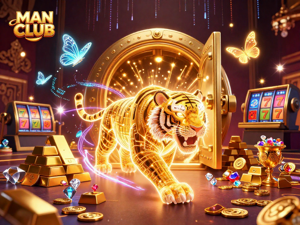 Experience the thrill of MAN CLUB in a vibrant digital casino landscape filled with treasures.