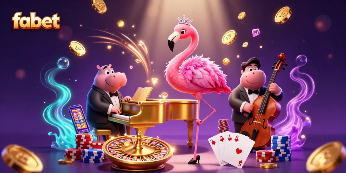 Experience winning moments at fabet's vibrant casino scene with lively characters and exciting visuals.