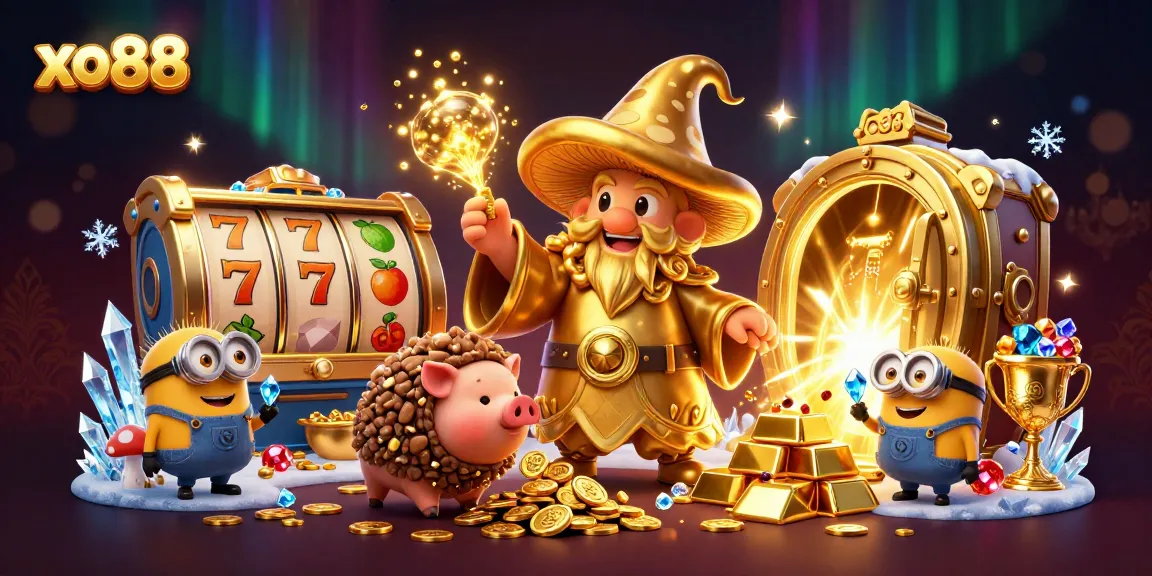 Experience the rich gaming world of xo88 with magical gold treasures and enchanting characters.