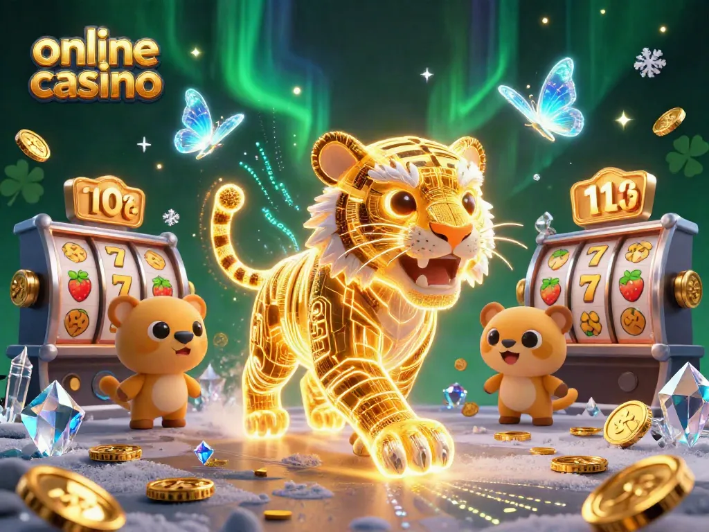I migliori casino online con simboli di slot e giri fortunati in un'illustrazione vivace e colorata