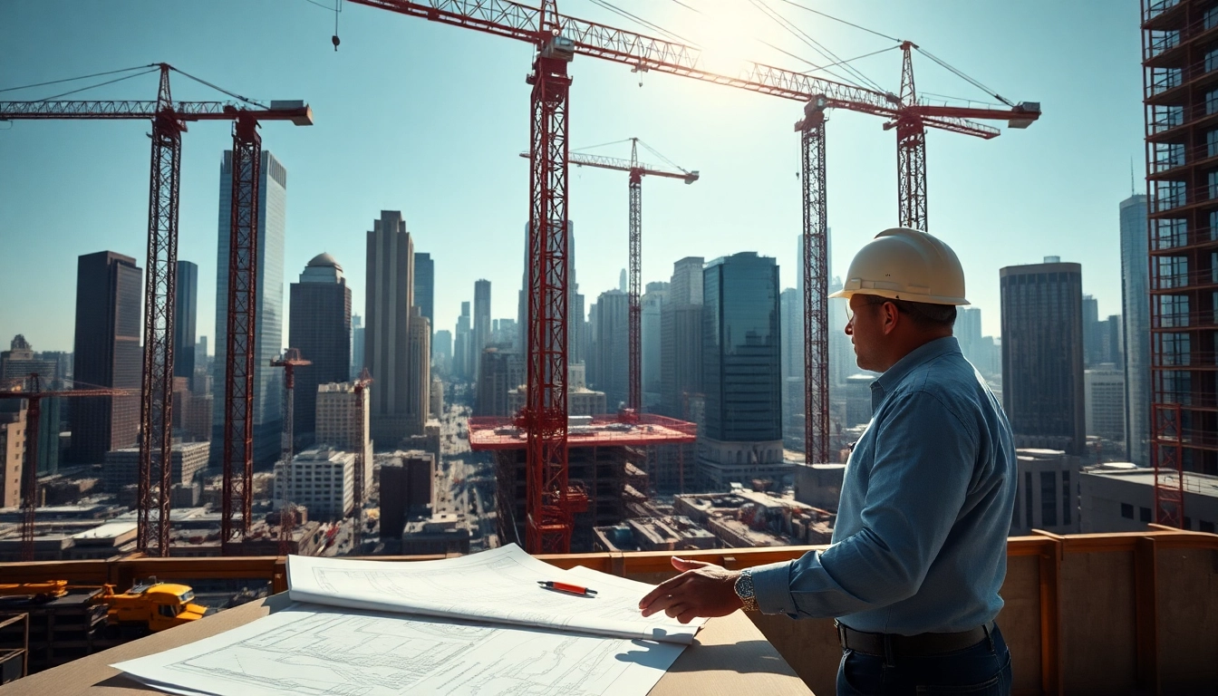 Manhattan Commercial General Contractor managing a bustling construction site in NYC.