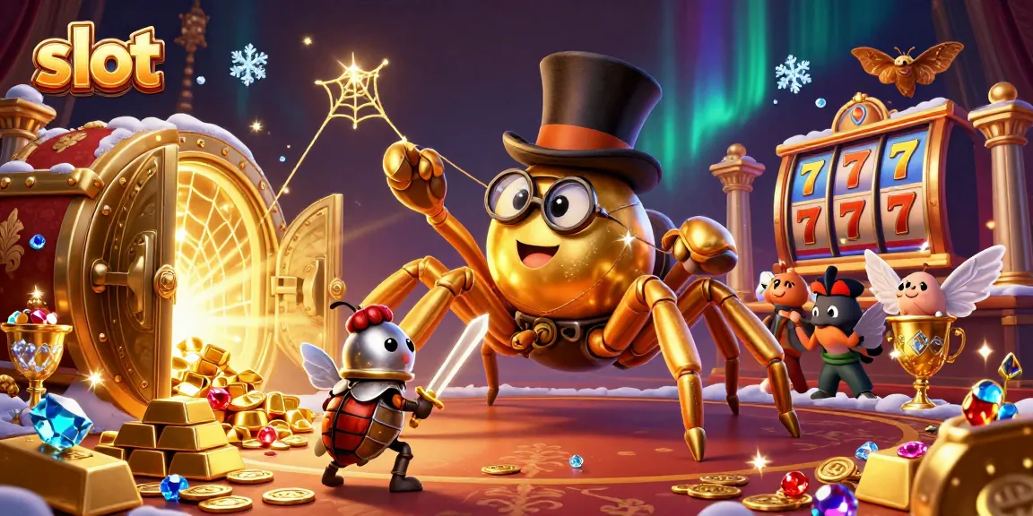 Spin the slots with a rich array of casino elements in this dynamic 3D illustration.