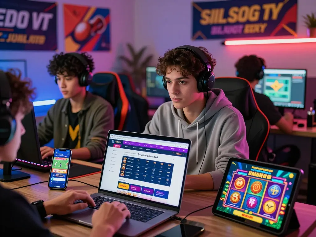 Exciting online gambling experience featuring diverse players engaged with trang chủ cwin platform.