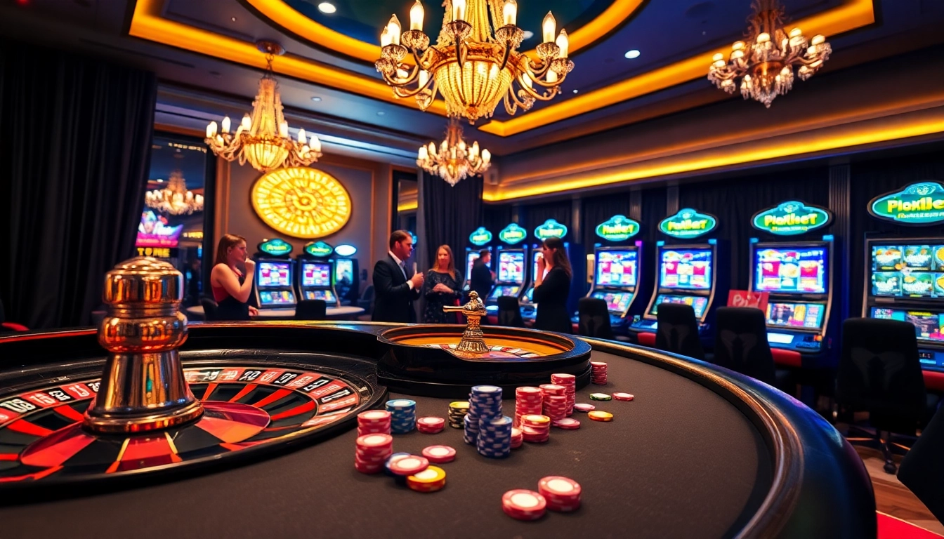 KBBET gaming platform showcasing a luxurious casino scene with poker chips and roulette wheel.