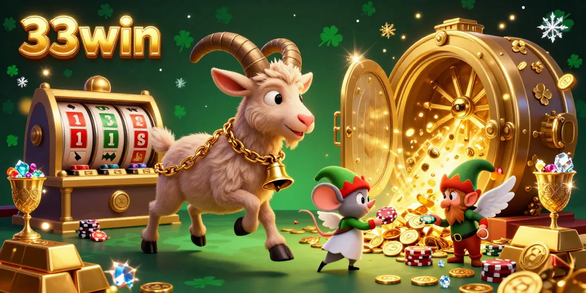 Engage with the 33win casino experience as Krampus oversees gaming chaos filled with treasure.